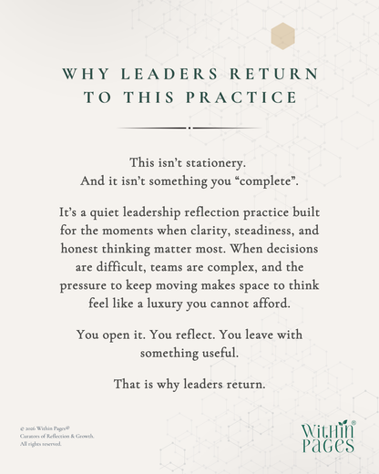 Move Through: A Journal for Shaping Growth through Practice