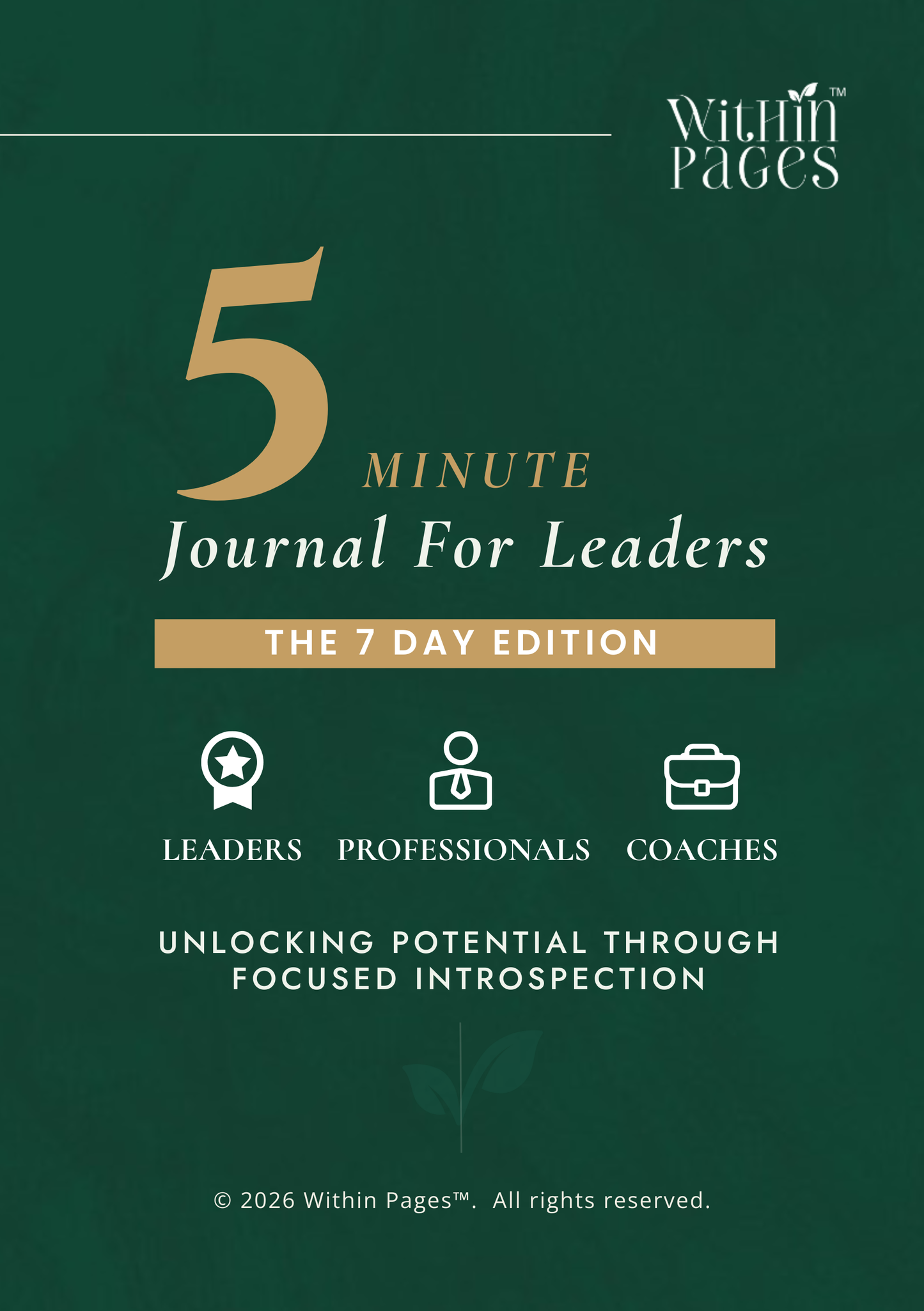Five-Minute Journal for Leaders - 7-Day Edition