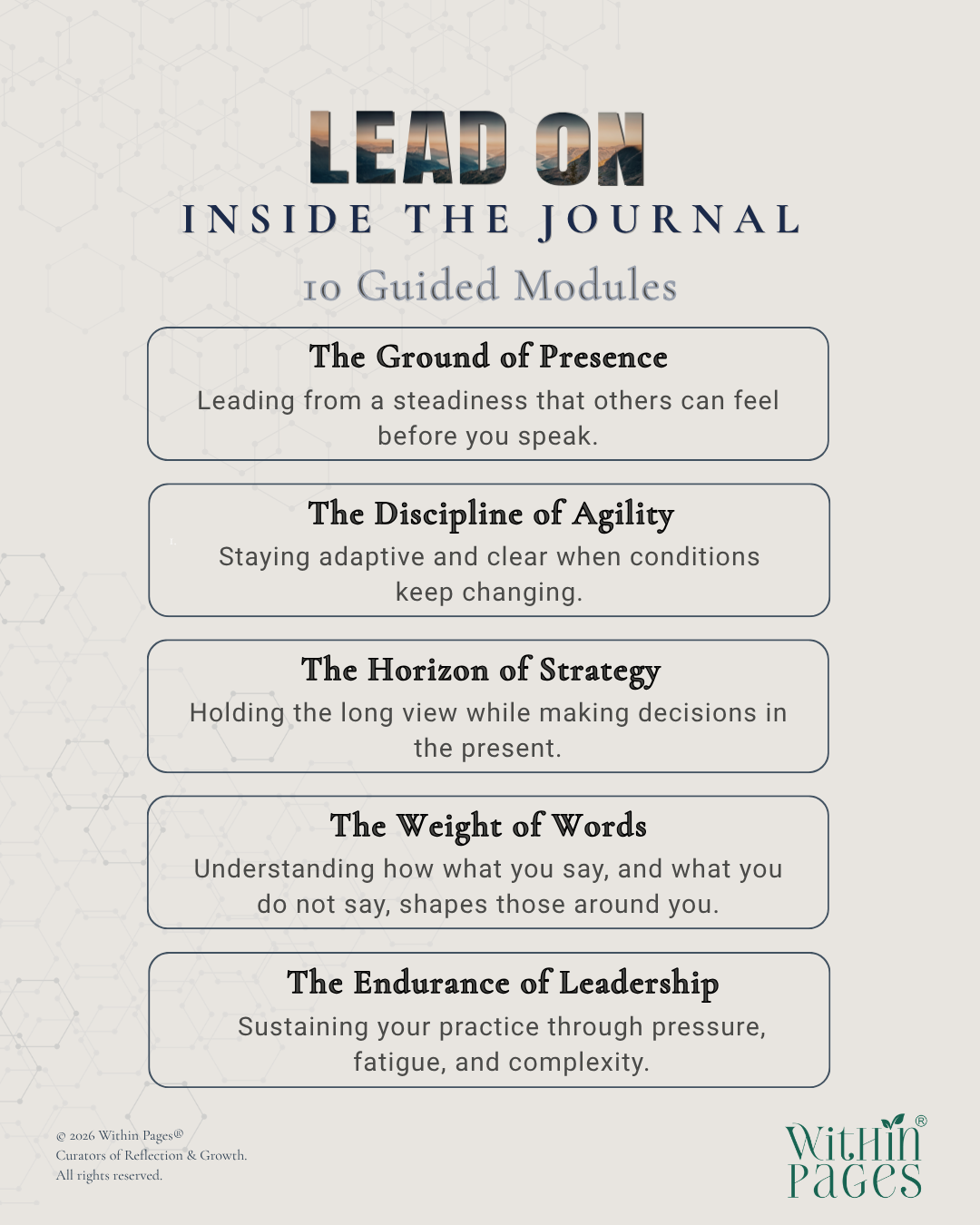 Lead On: A Journal for Leadership Continuity