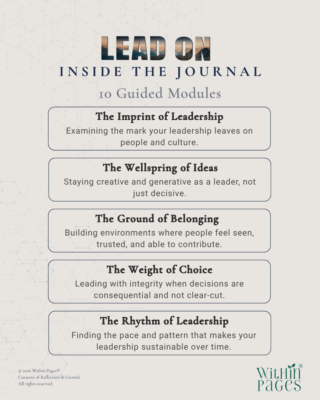 Lead On: A Journal for Leadership Continuity