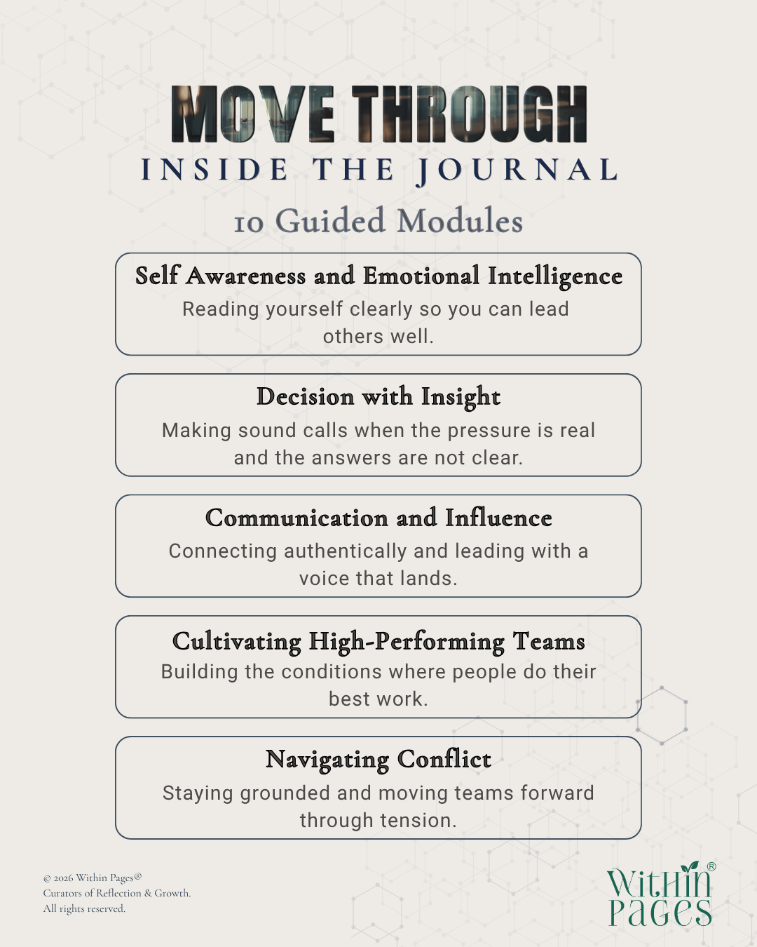 Move Through: A Journal for Shaping Growth through Practice