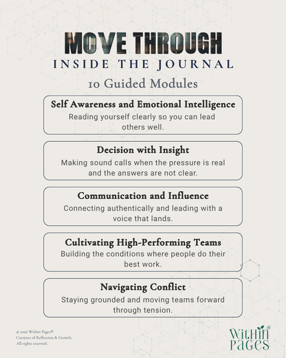 Move Through: A Journal for Shaping Growth through Practice