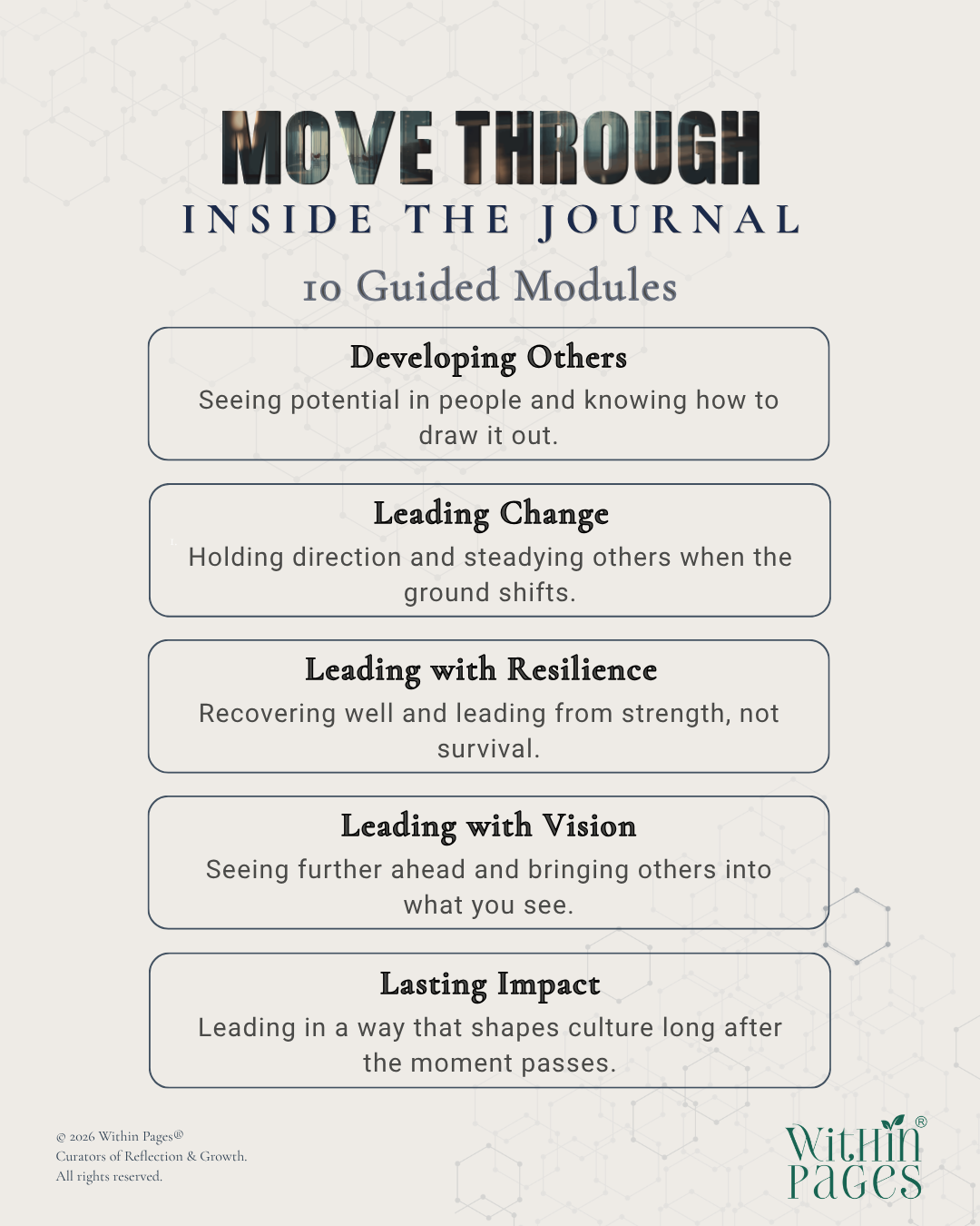 Move Through: A Journal for Shaping Growth through Practice