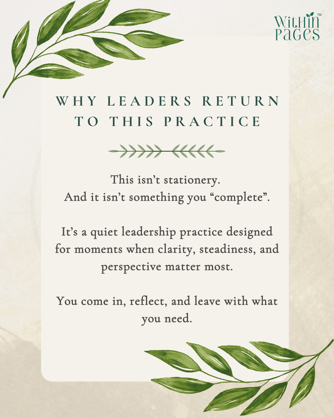 Step In: A Journal for the Leader you are Becoming
